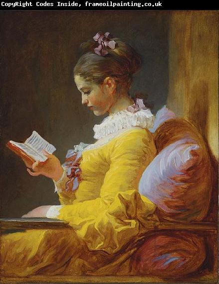 Jean-Honore Fragonard A Young Girl Reading